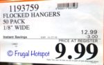 Costco Sale Price: 50 Non-slip Flocked Hangers Costco Sale Price: 50 Non-slip Flocked Hangers