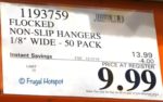 50 Non-slip Hangers Costco Sale Price