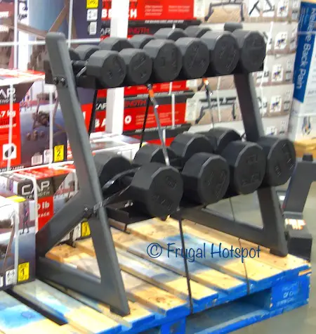 CAP 200 lb Dumbbell Set with Rack at Costco CAP 200 lb Dumbbell Set with Rack at Costco