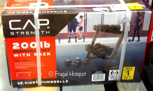 CAP 200 lb Dumbbell Set with Rack at Costco CAP 200 lb Dumbbell Set with Rack at Costco