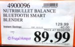 Costco Sale Price: Nutribullet Balance Bluetooth Smart Blender Costco Sale Price: Nutribullet Balance Bluetooth Smart Blender