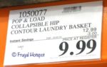 Costco Sale Price: Pop & Load Space-Saving Contoured Laundry Basket