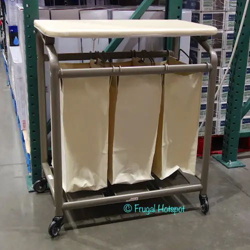 Seville 3-Bag Laundry Sorter with Folding Table at Costco