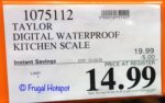 Taylor Digital Kitchen Scale Costco Sale Price