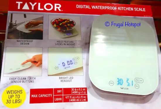 Taylor Digital Waterproof Kitchen Scale at Costco Taylor Digital Waterproof Kitchen Scale at Costco