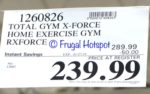 Costco Sale Price: Total Gym X Force