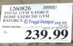 Costco Sale Price: Total Gym X Force Costco Sale Price: Total Gym X Force