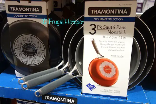 Tramontina 3-Piece Nonstick Saute Pans at Costco Tramontina 3-Piece Nonstick Saute Pans at Costco