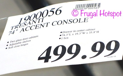 Costco Price: Tresanti Darius 74" TV Console