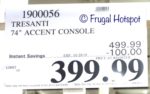 Costco Sale Price: Tresanti Darius 74 TV Console