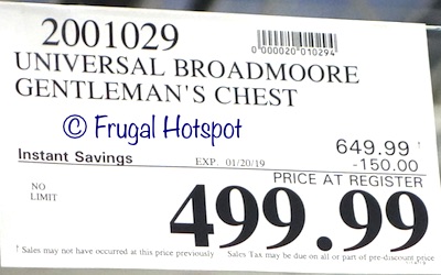 Costco Sale Price: Universal Broadmoore Furniture Brad Gentleman's Chest