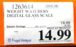 Costco Sale Price: Weight Watchers Digital Glass Scale 2019