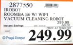 iRobot Roomba E6 Vacuum Cleaning Robot Costco Price