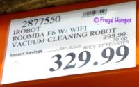 Costco Sale Price: iRobot Roomba E6 Vacuum Cleaning Robot