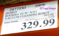 Costco Sale Price: iRobot Roomba E6 Vacuum Cleaning Robot Costco Sale Price: iRobot Roomba E6 Vacuum Cleaning Robot