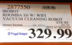 iRobot Roomba E6 Wi-Fi Connected Vacuum Cleaning Robot Costco Sale Price iRobot Roomba E6 Wi-Fi Connected Vacuum Cleaning Robot Costco Sale Price