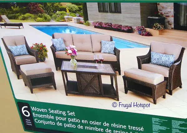 Agio South Dakota 6-Piece Woven Deep Seating Set at Costco