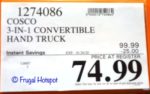 Cosco 3-in-One Hand Truck Costco Sale Price Cosco 3-in-One Hand Truck Costco Sale Price