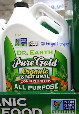 Dr. Earth Pure Gold Organic and Natural Concentrated All Purpose Plant Food 1 Gallon (Item #1210746) at Costco