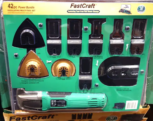 FastCraft 42-Piece Oscillating Multi-Tool Set at Costco