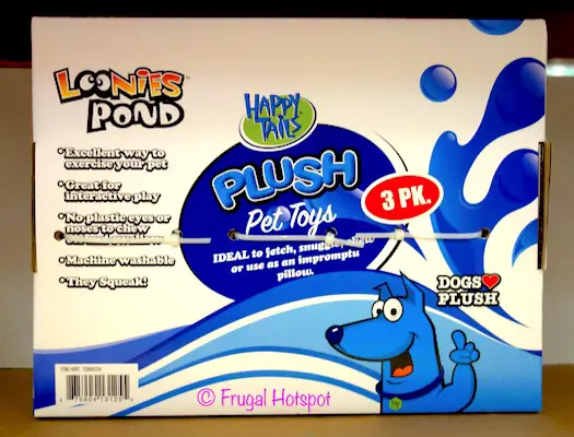 Happy Tails Loonies Pond Plush Pet Toys 3-Pack at Costco