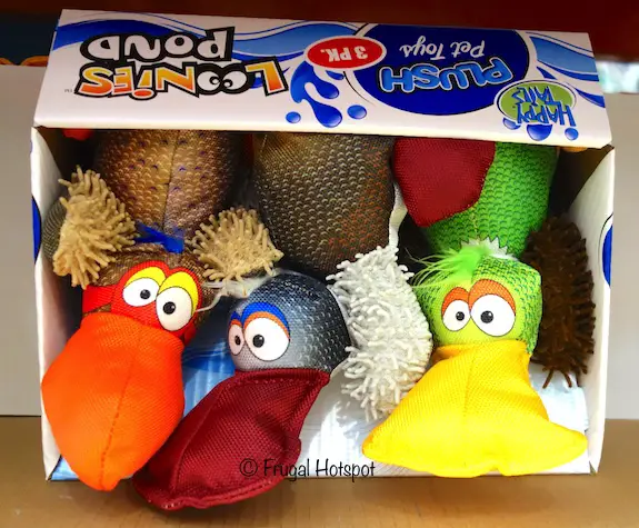 Happy Tails Loonies Pond Plush Pet Toys 3-Pack at Costco Happy Tails Loonies Pond Plush Pet Toys 3-Pack at Costco