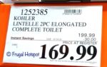 Kohler Lintelle Toilet Costco Sale Price