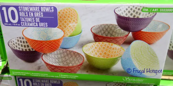 Signature Housewares Stoneware Bowls 10-Piece Set at Costco