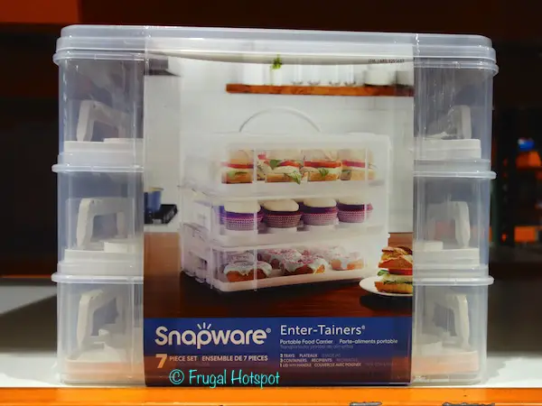Snapware Enter-Tainers Portable Food Carrier 7-Piece Set at Costco Snapware Enter-Tainers Portable Food Carrier 7-Piece Set at Costco