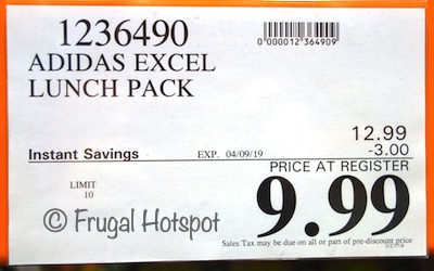 Costco Sale Price: Adidas Excel Insulated Lunch Pack Costco Sale Price: Adidas Excel Insulated Lunch Pack