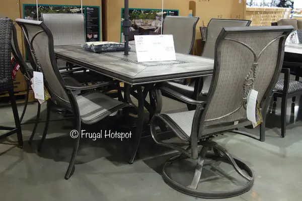 Agio Campbell 7-Piece Sling Dining Set at Costco