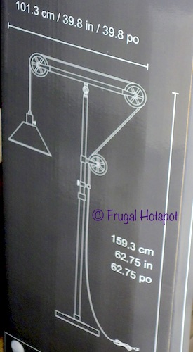 Bridgeport Designs Pulley Floor Lamp Dimensions | Costco Bridgeport Designs Pulley Floor Lamp Dimensions | Costco