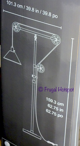 Bridgeport Designs Pulley Floor Lamp Dimensions | Costco