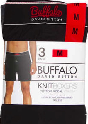 Buffalo David Bitton Men's Knit Boxer 3-Pack at Costco Buffalo David Bitton Men's Knit Boxer 3-Pack at Costco