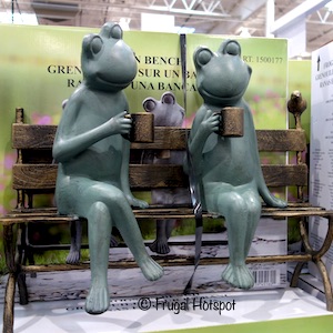 Frogs on Bench at Costco