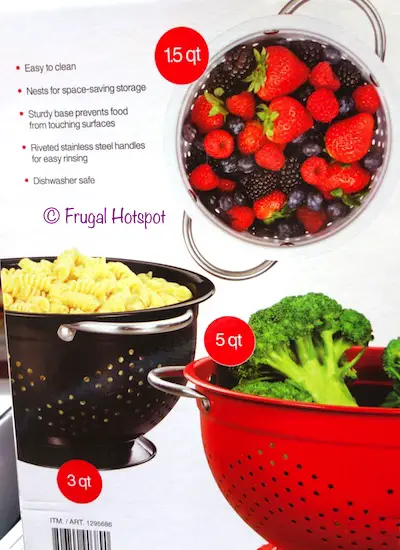 Miu 3-Piece Colander Set at Costco Miu 3-Piece Colander Set at Costco