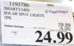 Costco Sale Price: SmartYard Solar Spot Light 2-Pack