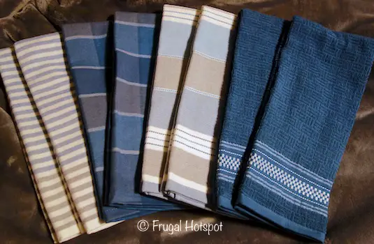 Town & Country Living Bistro Kitchen Towels in blue Town & Country Living Bistro Kitchen Towels in blue