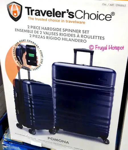 Traveler's Choice Pomona Hardside Spinner Luggage 2-Piece Set at Costco