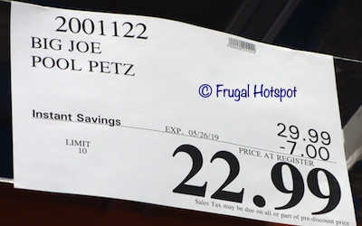 Big Joe Pool Petz Costco Sale Price Big Joe Pool Petz Costco Sale Price