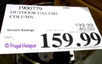 Costco Sale Price: Bond Outdoor Gas Fire Column