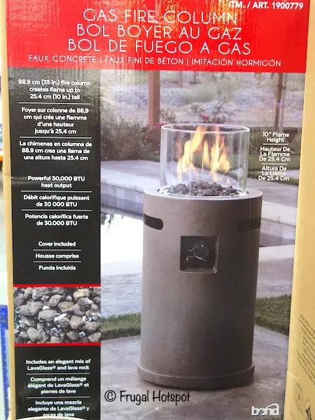 Bond Outdoor Gas Fire Column at Costco