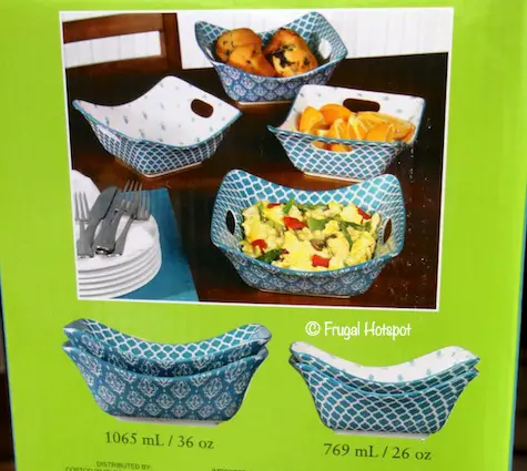 Certified Porcelain Square Serving Bowls 4-Piece at Costco