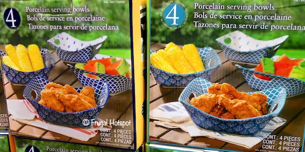 Certified Porcelain Square Serving Bowls 4-Piece at Costco