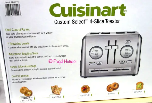 Cuisinart Custom Select 4-Slice Toaster Costco Cuisinart Custom Select 4-Slice Toaster Costco
