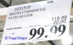 Costco Sale Price: Fire Sense Mocha Commercial Patio Heater