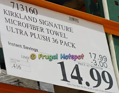 Kirkland Signature Microfiber Towel 36 ct | Costco Sale Price