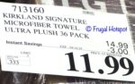 Costco Sale Price: Kirkland Signature Yellow Microfiber Towel Ultra Plush 36-Pack Costco Sale Price: Kirkland Signature Yellow Microfiber Towel Ultra Plush 36-Pack