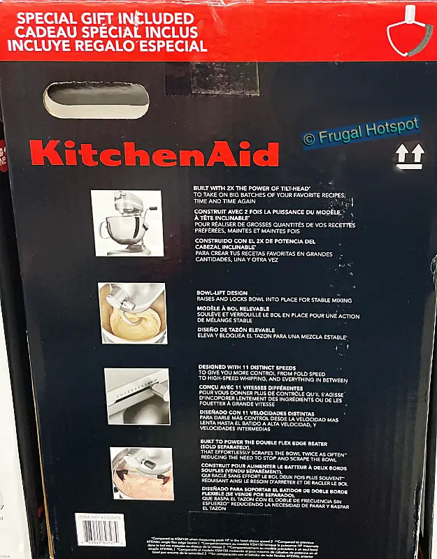 KitchenAid 6 Quart Bowl Lift Stand Mixer | info | Costco 2303476