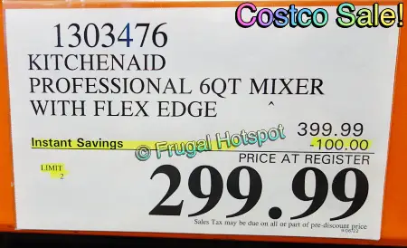KitchenAid Professional 6-Quart Mixer | Costco Sale Price